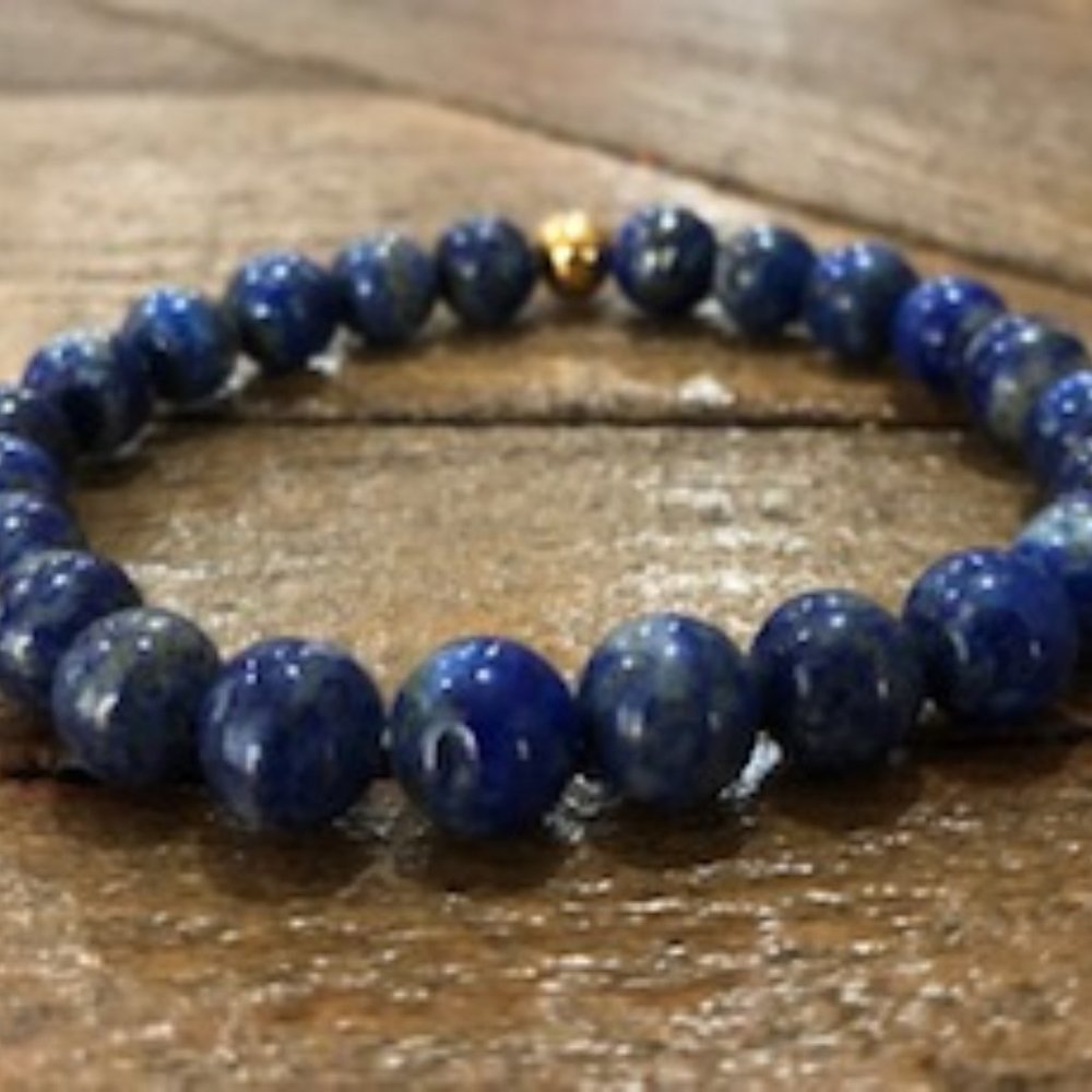 Lapis Lazuli Bead Bracelet
